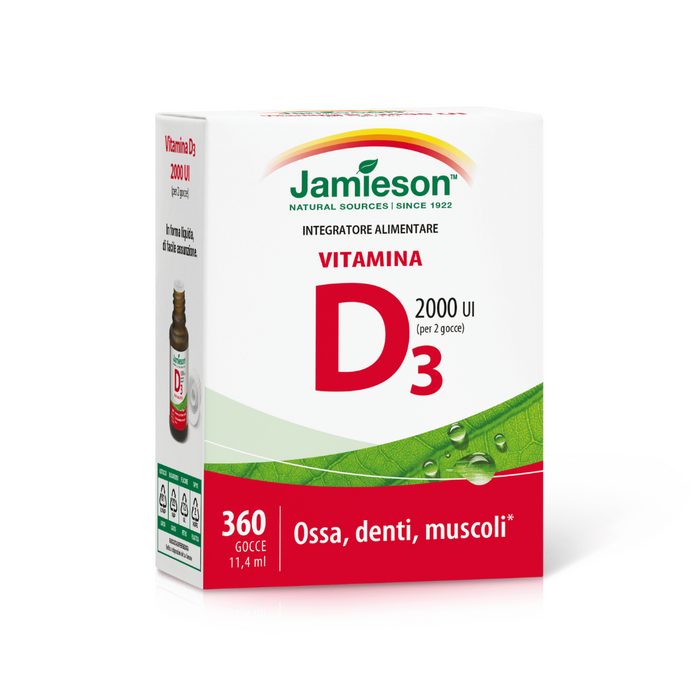 Vitamina D 2000 UI 360 gocce