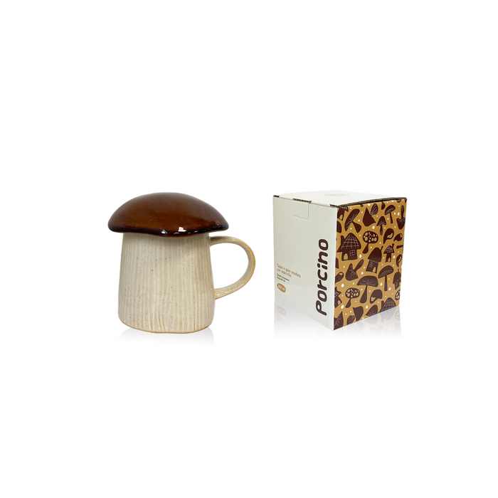 Handy Mug Tazza In Gres Dipinta A Mano Funghetto