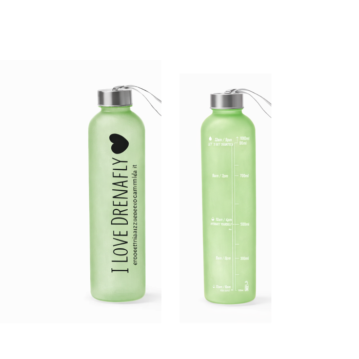 Borraccia Verde "I Love Drenafly"  - 1 Litro
