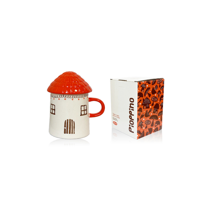Handy Mug Tazza In Gres Dipinta A Mano Funghetto