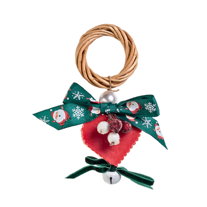 GHIRLANDA SAPONE ARTIGIANALE SANTA'S ROSSO
