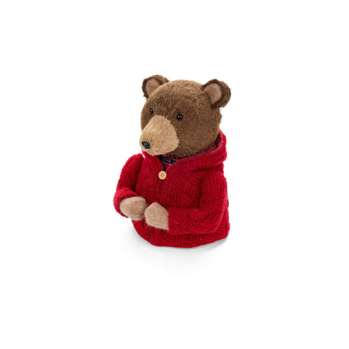 Mezzobusto Orso Bruno con Maglione Rosso
