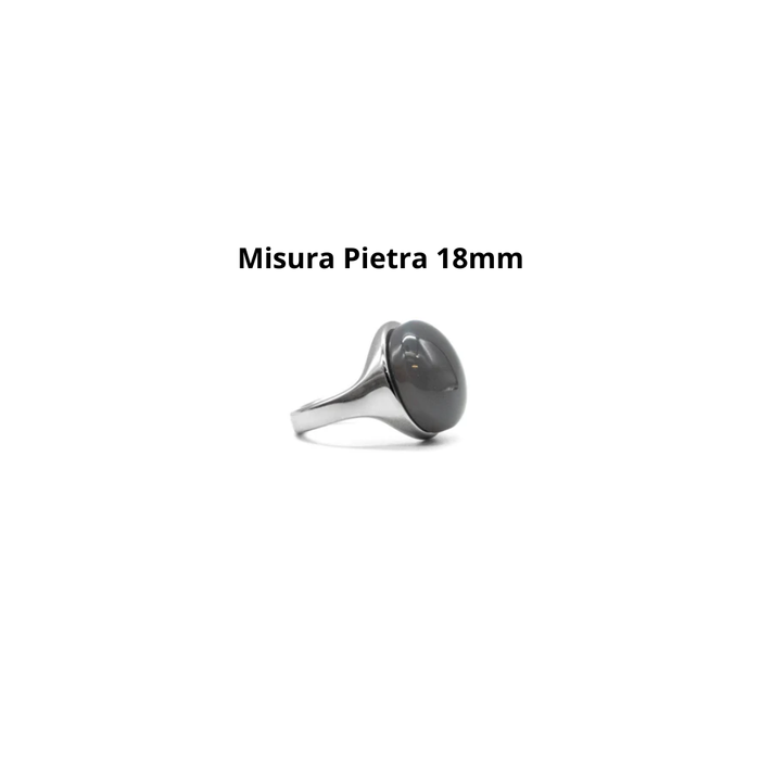 Anello Infinito 1814 - Agata Grigia