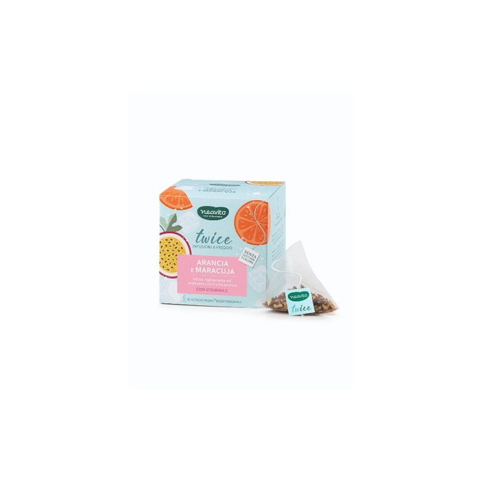 Tisana Twice Infuso a Freddo Arancia e Maracuja + Vitamina C