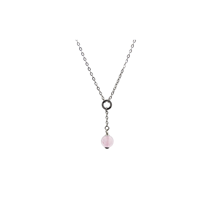 Collana Mini Zodiac + Quarzo Rosa
