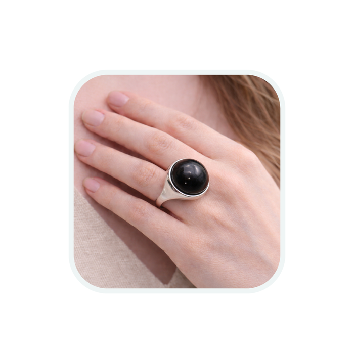 Anello Infinito 1814 - Ossidiana