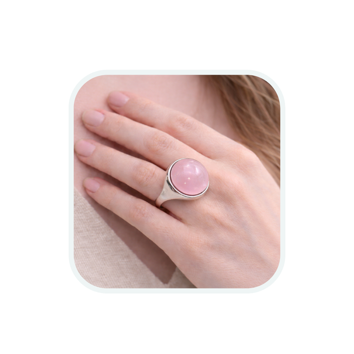 Anello Infinito 1814 - Quarzo Rosa