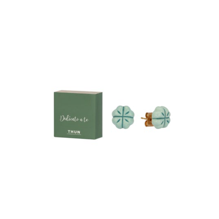 Orecchini pin con quadrifoglio