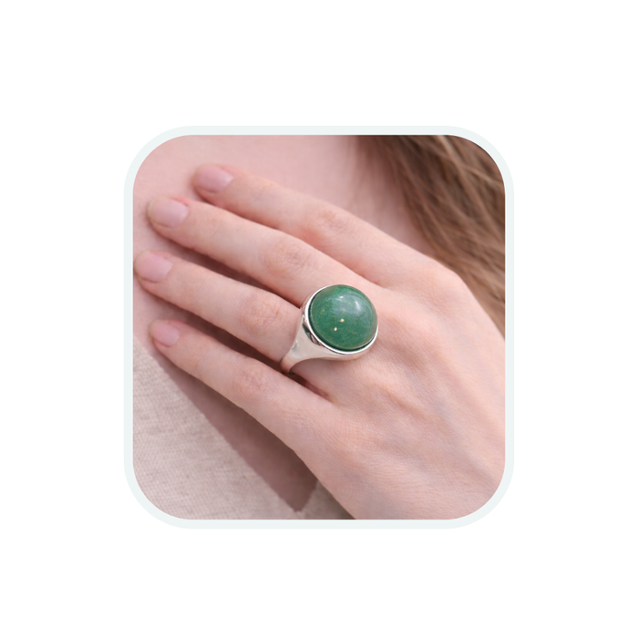 Anello Infinito 1814 - Avventurina Verde
