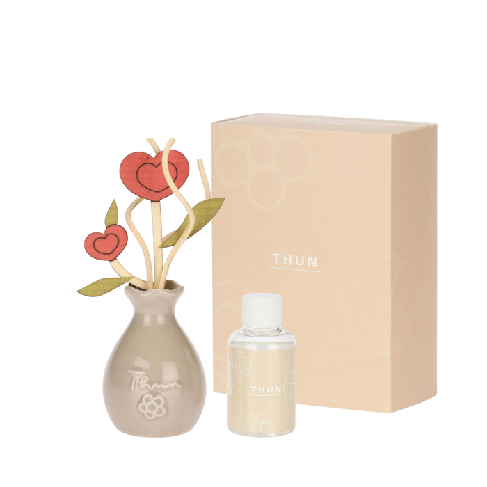DIFFUSORE C/BACCHETTE+REFIL CUORE