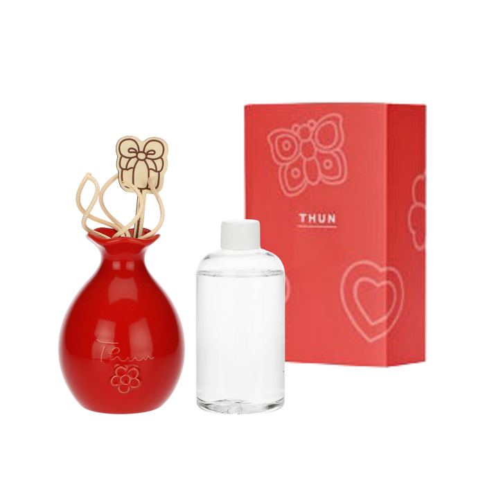 DIFFUSORE C/BACCHETTE+REFIL NATALE ROSSO