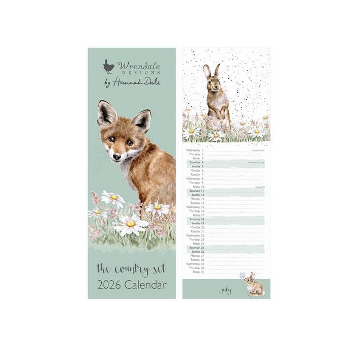 Calendario sottile 'The Country Set' 2026