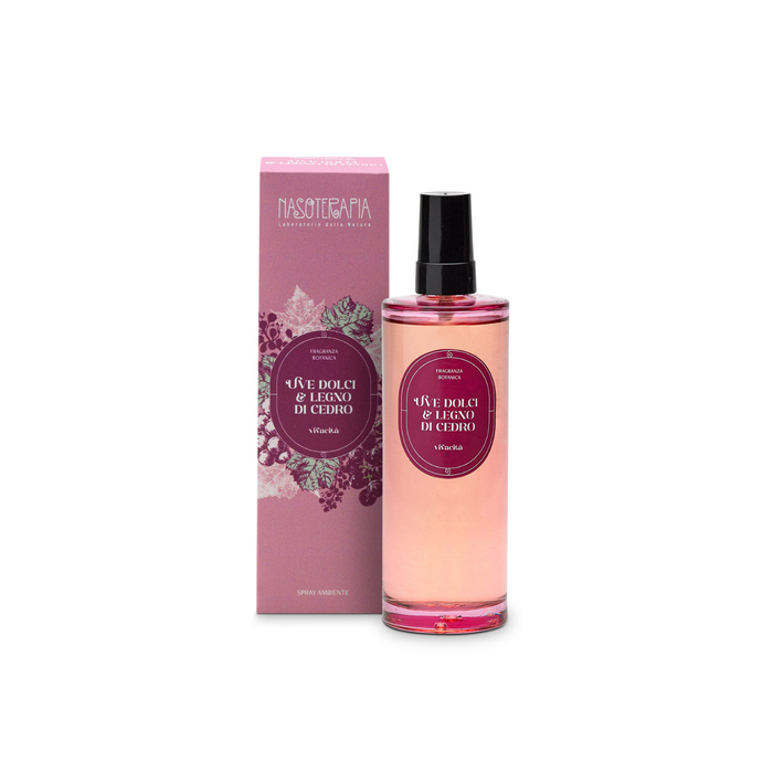 Uve dolci e legno di cedro - Spray ambienti e tessuti