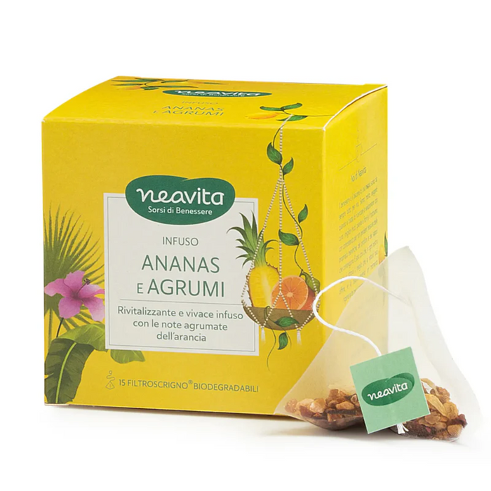 Tisana Ananas e Agrumi Filtro Scrigno